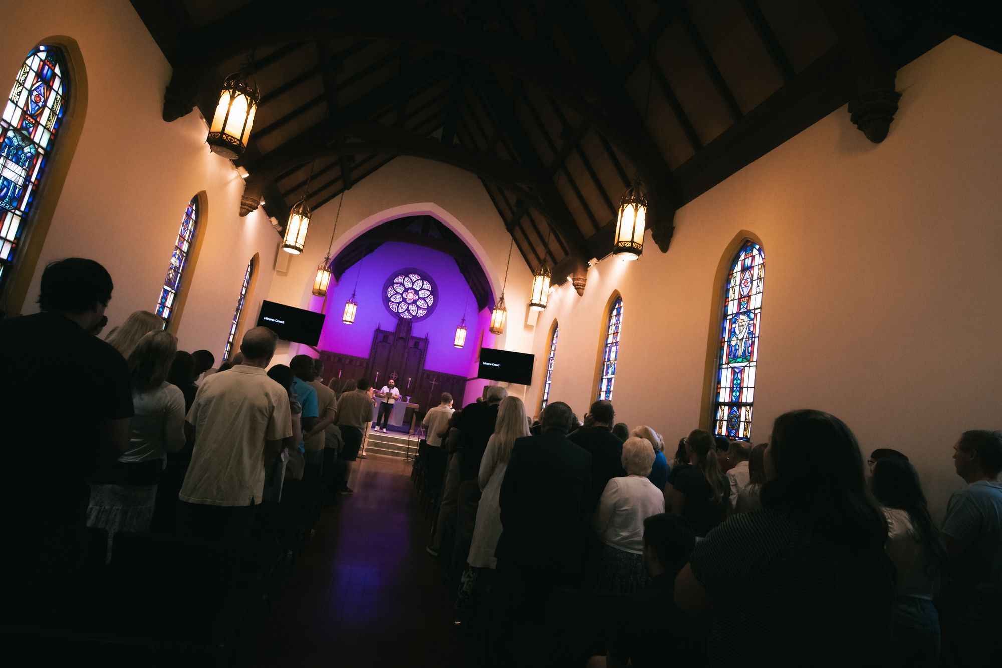 The ULC sanctuary looking toward the balcony